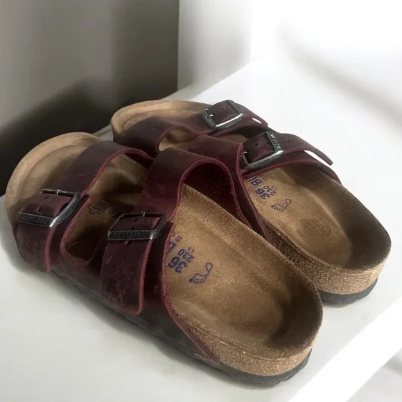 Birkenstock Women’s Leather Strap Sandals EU 36 (US 5-5.5) - Picture 4 of 5